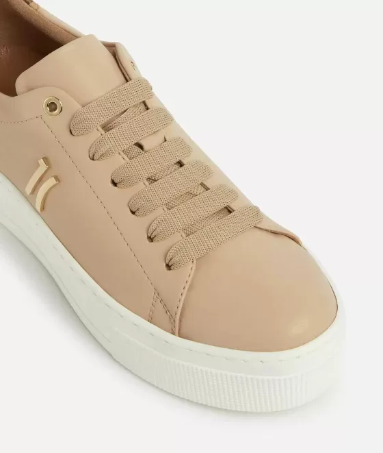 Donna Alviero Martini 1a Classe Sneakers In Eco Nappa Con Dettaglio 1C Beige