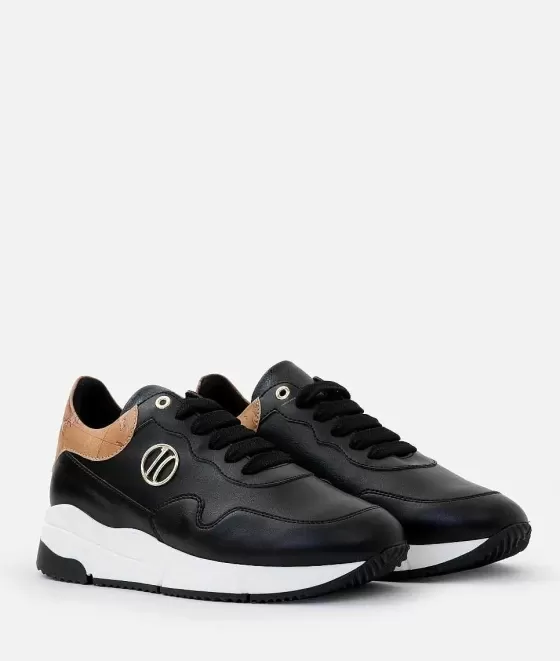 Donna Alviero Martini 1a Classe Sneakers In Eco Nappa Con Dettaglio 1C Nere