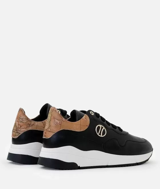 Donna Alviero Martini 1a Classe Sneakers In Eco Nappa Con Dettaglio 1C Nere