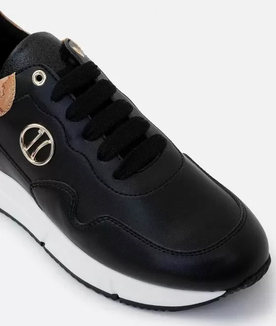 Donna Alviero Martini 1a Classe Sneakers In Eco Nappa Con Dettaglio 1C Nere