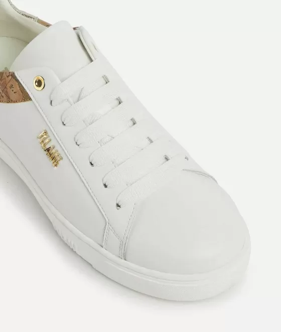 Donna Alviero Martini 1a Classe Sneakers In Pelle Liscia Con Dettaglio Lettering Bianche