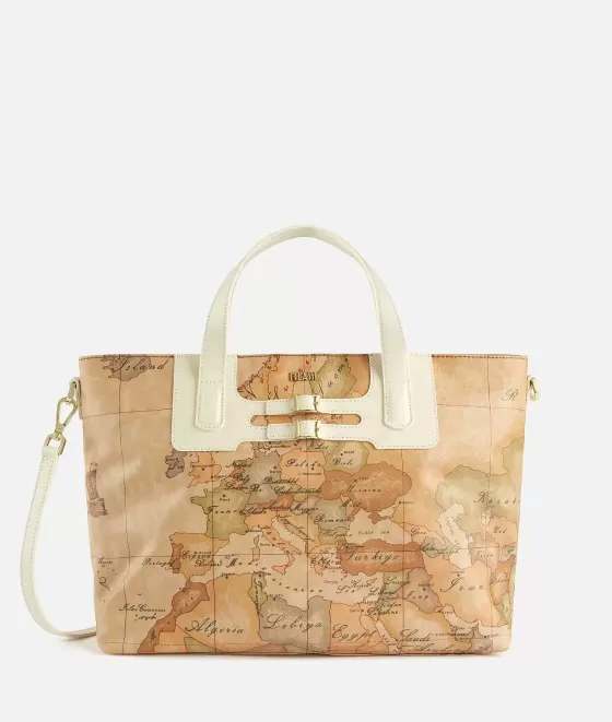 Donna Alviero Martini 1a Classe Soft Atlantic Borsa A Mano Con Tracolla Avorio
