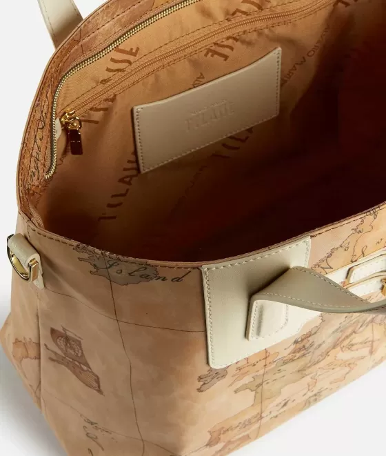 Donna Alviero Martini 1a Classe Soft Atlantic Borsa A Mano Con Tracolla Avorio
