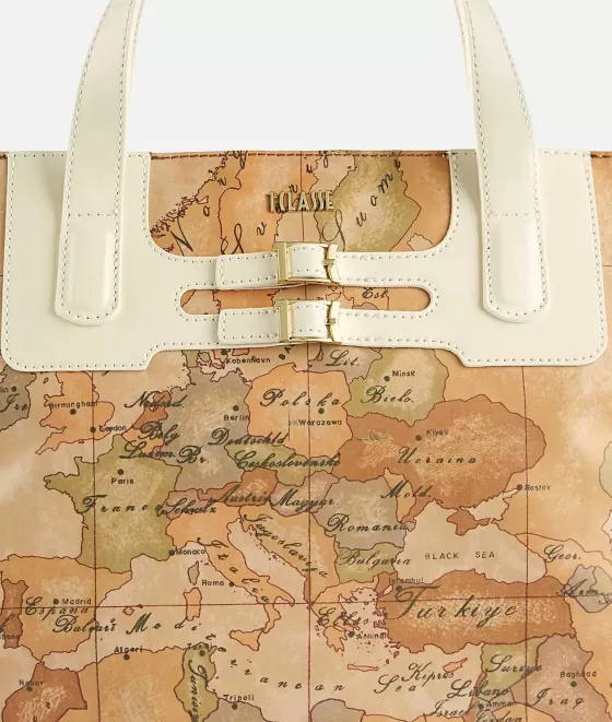 Donna Alviero Martini 1a Classe Soft Atlantic Borsa A Mano Con Tracolla Avorio