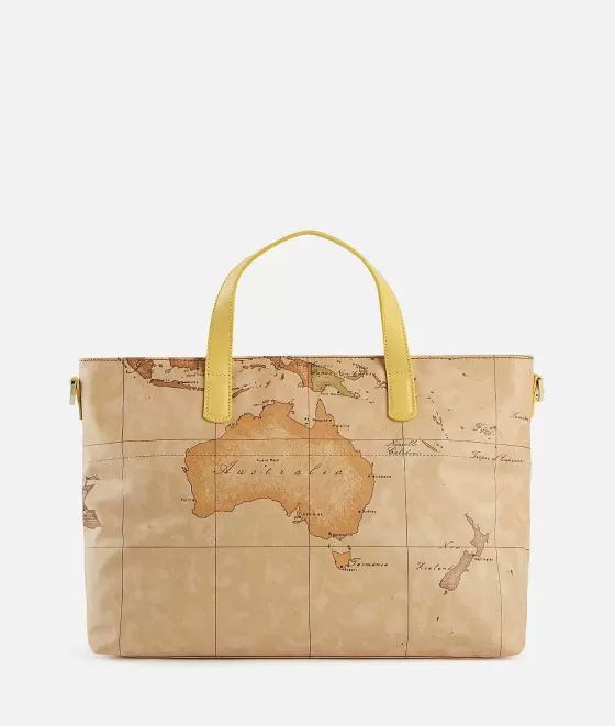 Donna Alviero Martini 1a Classe Soft Atlantic Borsa A Mano Con Tracolla Giallo Oro
