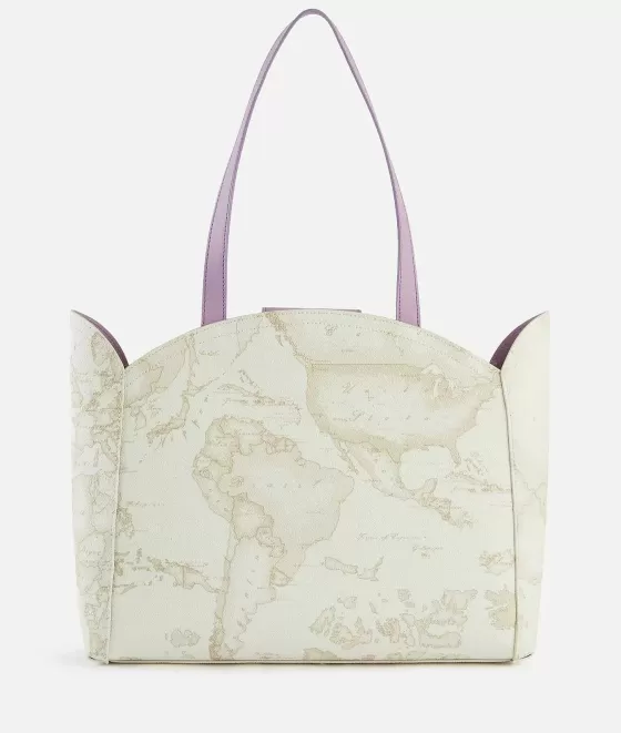 Donna Alviero Martini 1a Classe South Beach Bag Borsa Shopping Con Tracolla Bianca