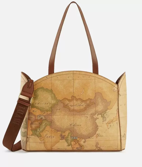 Donna Alviero Martini 1a Classe South Beach Bag Borsa Shopping Con Tracolla Geo Classic