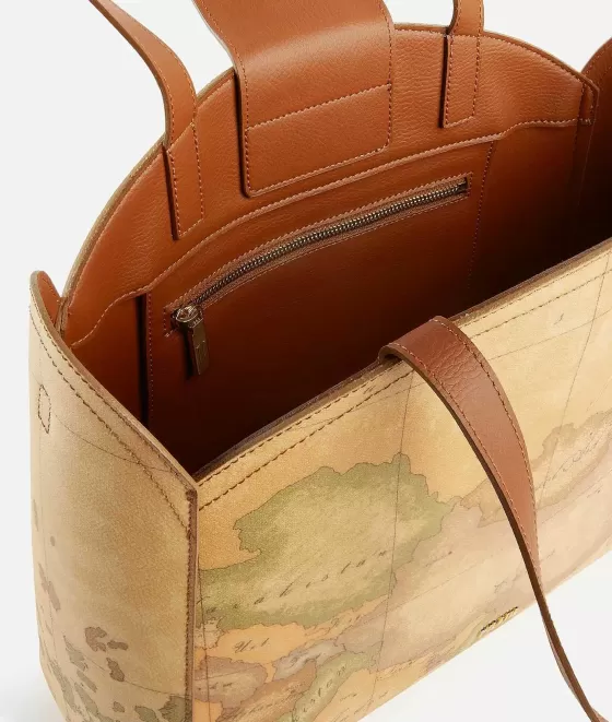 Donna Alviero Martini 1a Classe South Beach Bag Borsa Shopping Con Tracolla Geo Classic