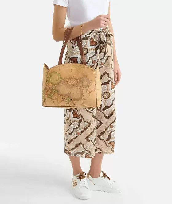 Donna Alviero Martini 1a Classe South Beach Bag Borsa Shopping Con Tracolla Geo Classic