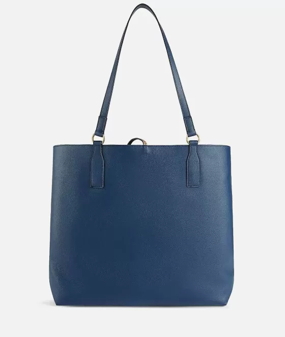 Donna Alviero Martini 1a Classe Two-Way Bag Borsa Shopping Reversibile Blu Navy