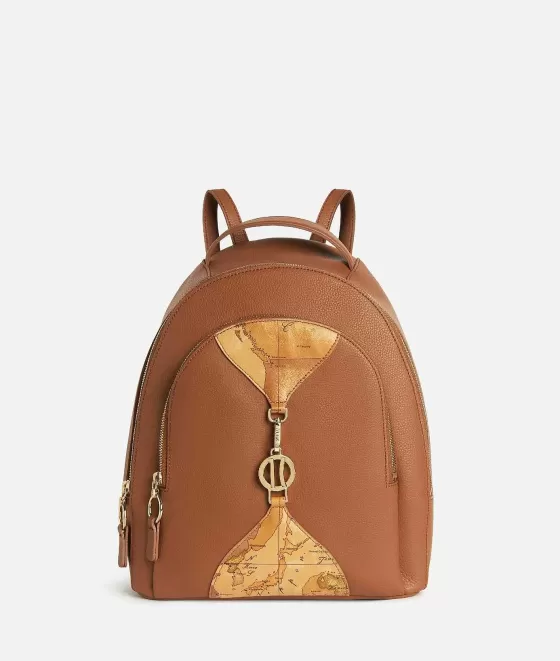Donna Alviero Martini 1a Classe Upper East Zaino Doppia Lampo Castagna