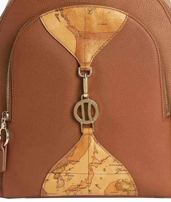 Donna Alviero Martini 1a Classe Upper East Zaino Doppia Lampo Castagna